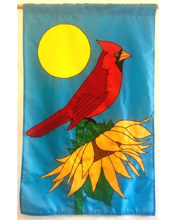 Cardinal and Sunflower
