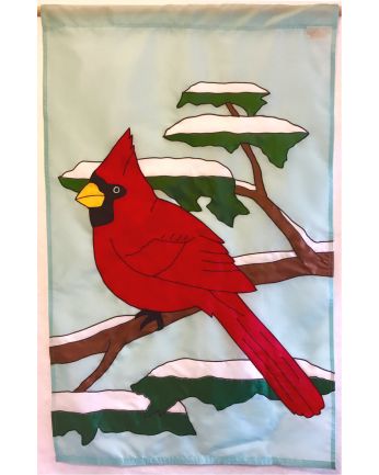 Cardinal with Snow