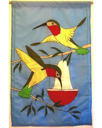 Hummingbirds with Feeder